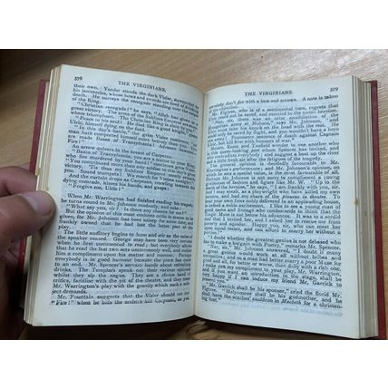 c1910s W M THACKERAY "THE VIRGINIANS" FICTION ILLUSTRATED ANTIQUE BOOK (P3)
