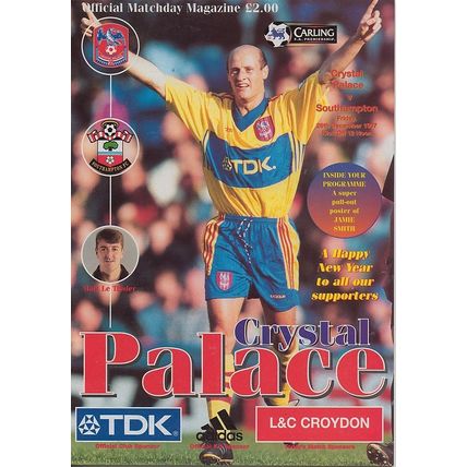 CRYSTAL PALACE v SOUTHAMPTON PREMIER LEAGUE 1997