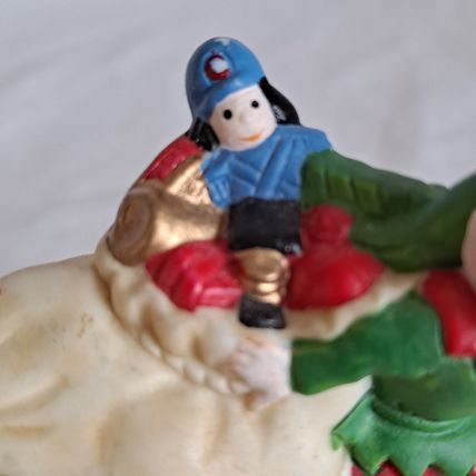 Vintage Freelance Inc ELF & Toy Bag 2" FIGURINE Christmas Gifts