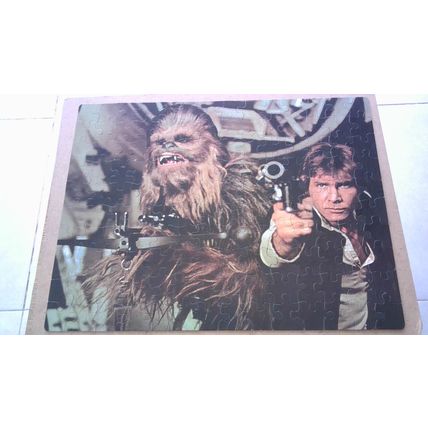 STAR WARS Jigsaw Puzzle (140 Piece) Kenner + Catalogue. VINTAGE 1977 (COMPLETE)
