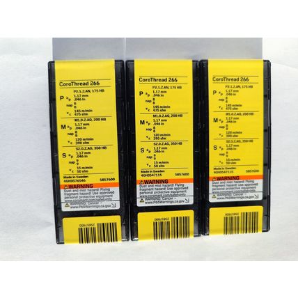 SANDVIK 266RL-16MM01F200E 1135 *60 ISO-2.0 INT R CoroThread 266, 1box=10pcs New