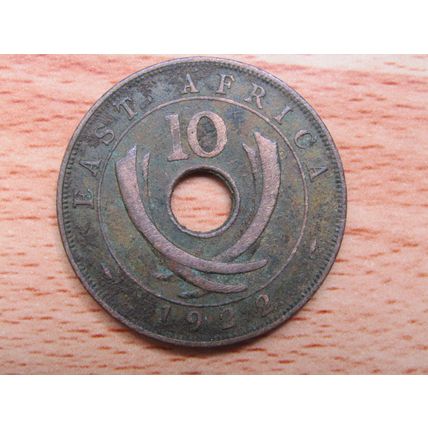 East Africa 1922 10 Cent Coin
