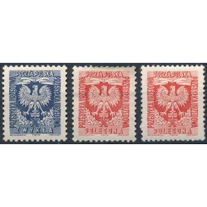 Coat of Arms Official - Poland 1954 - NM H - MiNr D27/8A & D28C