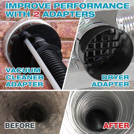 Sealegend 37-Piece Dryer Vent Cleaner Kit Omnidirectional Include 33Feet Dryer V