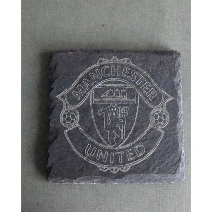 Manchester Utd slate coaster