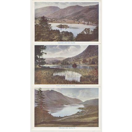 12 View Chief Lakes Cumbria early early 20th C. Abraham's Photos Letter Card