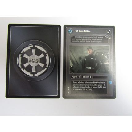Star Wars 1996 A New Hope Decipher CCG B/B Card Lt Pol Treidum DS