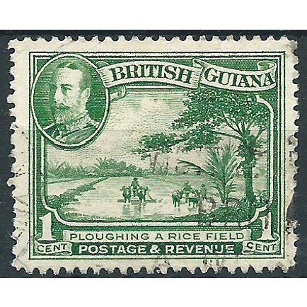 British Guiana 1934 SG288 1c Green Fine Used .. ..