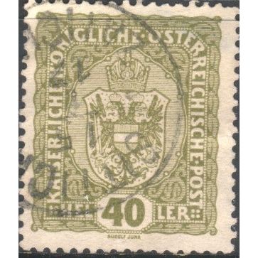 Austria 1916 - SG256 - 40h olive - Arms Of Austria - used