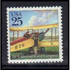 2436 25c Biplane Fine MNH W5598