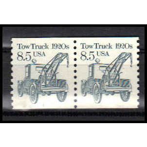 2129 8.5c Tow Truck Very Fine MNH Dry Gum CNP Left 1 PA0722
