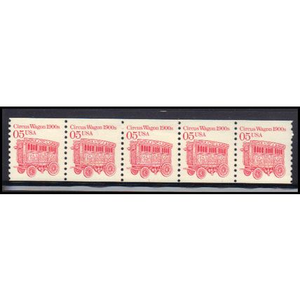 2452 5c Circus Wagon Very Fine MDG Dry Gum PNC 1/5 KA9210