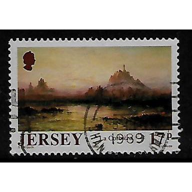 JERSEY 1989 PAINTINGS 17p LA CORBIERE SG 513 FINE USED