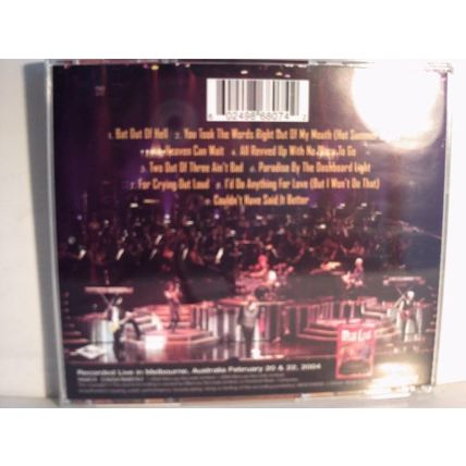 MEAT LOAF - BAT OUT OF HELL LIVE - CD ALBUM 2004 - 1 DISC
