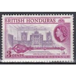 British Honduras 1953 3c Council Chamber SG 181 L/M/Mint