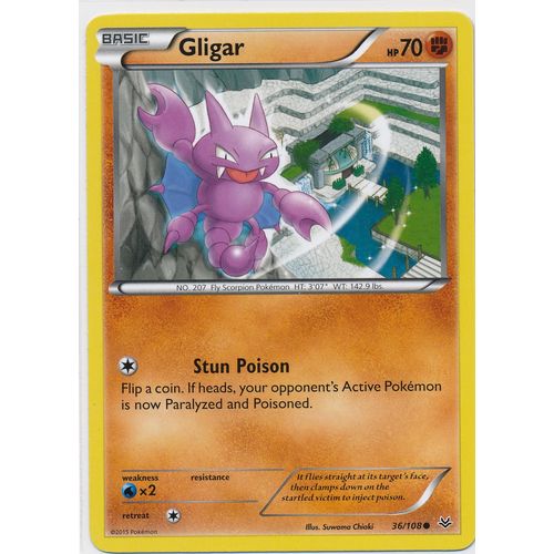 Pokemon Roaring Skies #36/108 Gligar