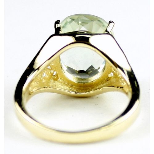 Green Amethyst (Prasiolite), 10KY Gold Ring, R057