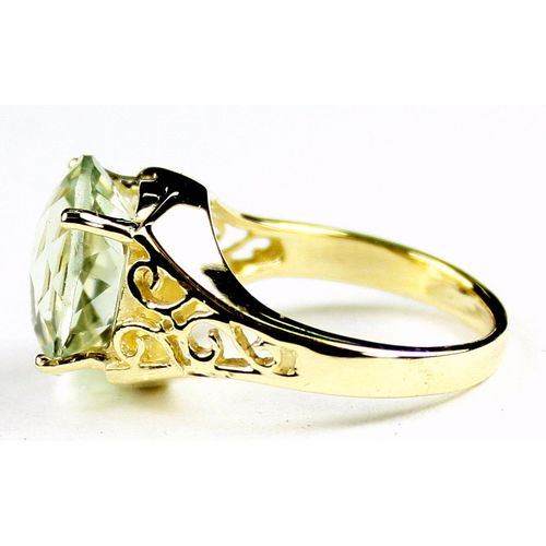 Green Amethyst (Prasiolite), 10KY Gold Ring, R057