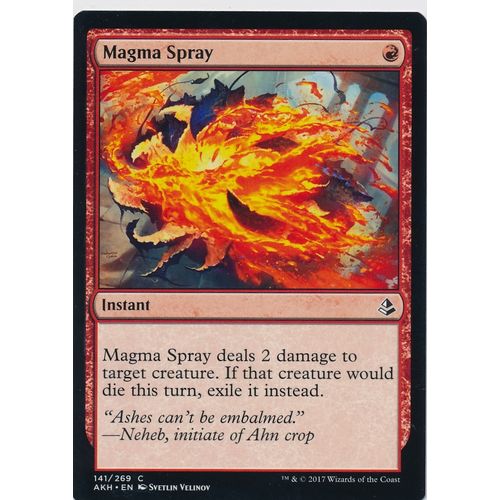 Magic the Gathering MTG Amonkhet 141/269 Magma Spray