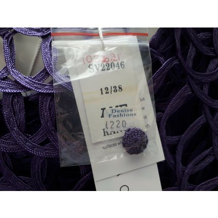 Gina Bacconi Purple Dress & Jacket Special Occasion Outfit UK 12 £220 BNWT