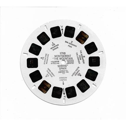 Montserrat "The Mountain Shrine" Spain - Sawyers View-Master Reel 1710 - 3D