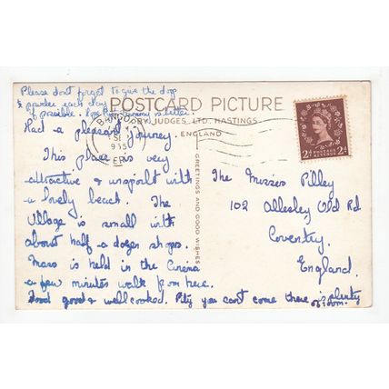 Broad Beach Rhosneigr Postcard 1955 Anglesey Judges 24594