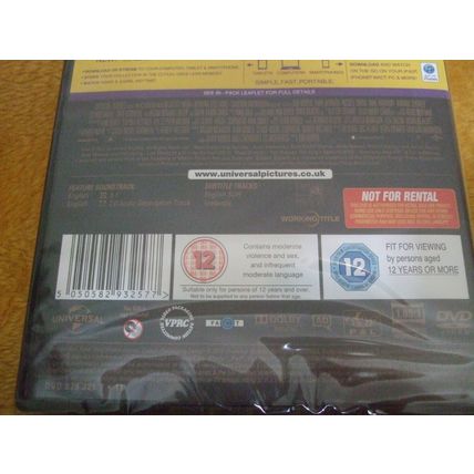 Les Miserables DVD Jackman Crowe Hathaway Seyfried Redmayne Bonham Cohen *SEALED
