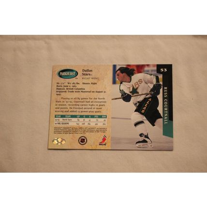 Russ Courtnall 1993/94 Parkhurst EMERALD ICE NO. 52