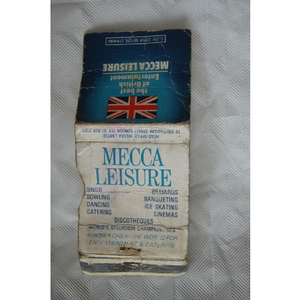 old Matchbook Cover- Mecca Leisure
