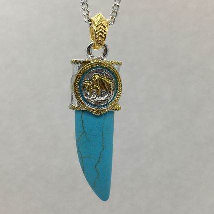 Necklace Men’s Fashion Buffalo “Simulated Turquoise” #316 USA Seller