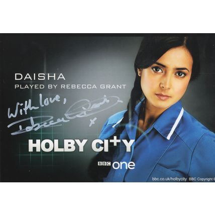 Rebecca Grant as Daisha Hand Signed Holby City Cast Card Photo