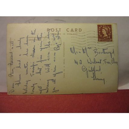 THE WATERWAYS LOOKING NORTH, GT. YARMOUTH, NORFOLK used postcard RP by 1957 pm =