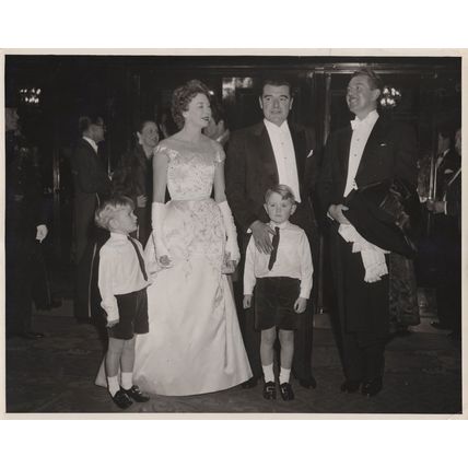 Jack Hawkins Michael Redgrave Royal 1950s Film Premiere Press Photo