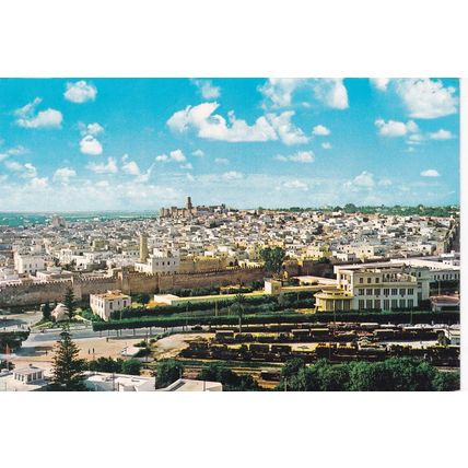 Sousse Tunisia Postcard used 1975 crease