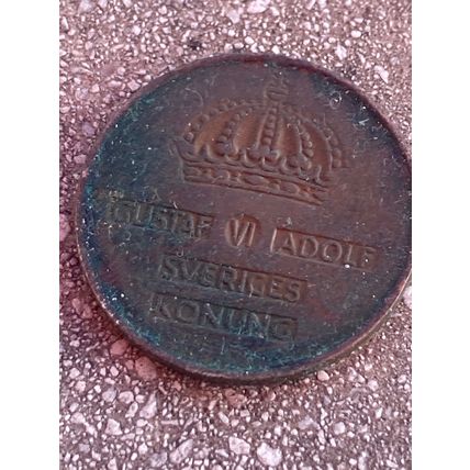 Umlaufmünze Schweden 5 Öre 1955