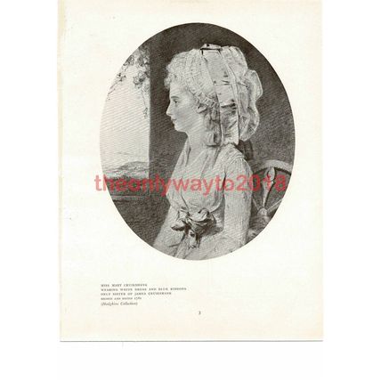 Miss Mary Cruikshank, J Downman, Book Illustration (Print), 1907