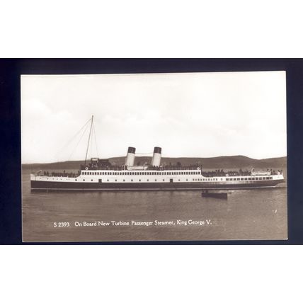f2636 - Ferry - King George V - postcard