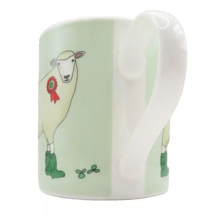 Sheep Wearing Wellies Mug Fine China Ceramic 9.5 CM Microwave & Dishwasher Safe
