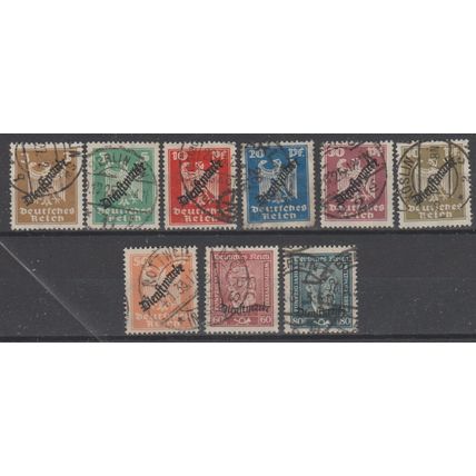 Mi: D105/D113 used 1924 Cat € 65