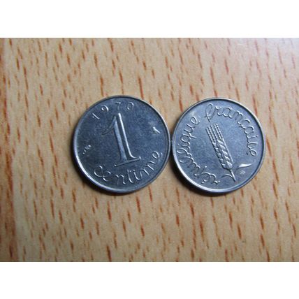 France Republic 1970 1 Centimes Coin
