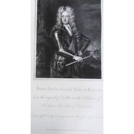 1834 James Butler - original engraving from Lodge's Portraits. 17x11 inches