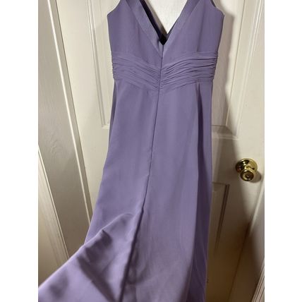 David's Bridal Lavender Bridesmaid, Prom, Homecoming Dress Sequin Straps Stained