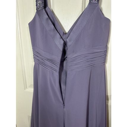 David's Bridal Lavender Bridesmaid, Prom, Homecoming Dress Sequin Straps Stained