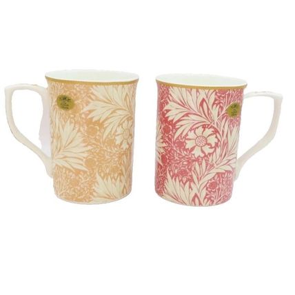Meadow Fine China Mugs William Morris Design Ceramic Dishwasher & Microwave Safe