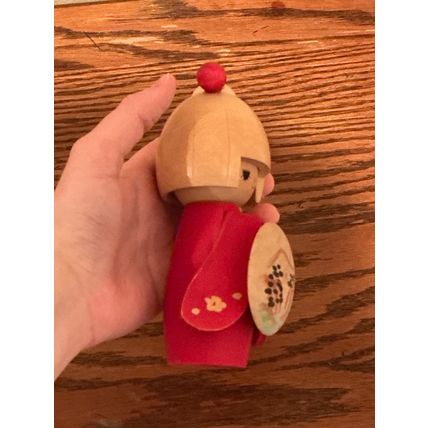 Genuine Vintage 1970’s Hand-Painted Japanese Wooden Traditional Collector Doll