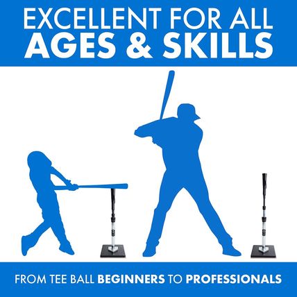 Tanner Tee the Original Batting Tee – Adjustable Pro Hitting Tee for Baseball &