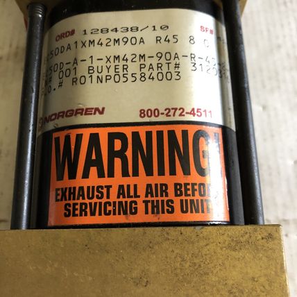 NORGREN EC50DA1XM42M90A PNEUMATIC GRIPPER EC5ODA1XM42M-90A-R-45-8-O 128438/10,TA
