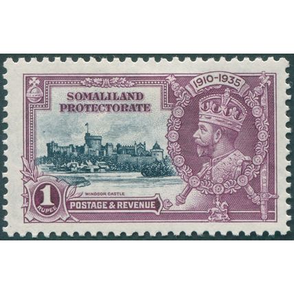 Somaliland Protectorate 1935 1r. slate & purple Jubilee SG89 unused
