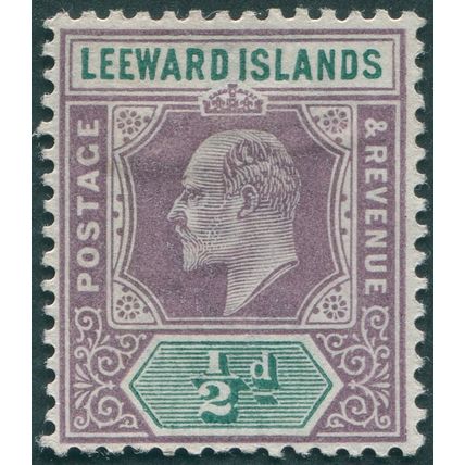 Leeward Islands 1902 ½d. dull purple & green SG20 unused