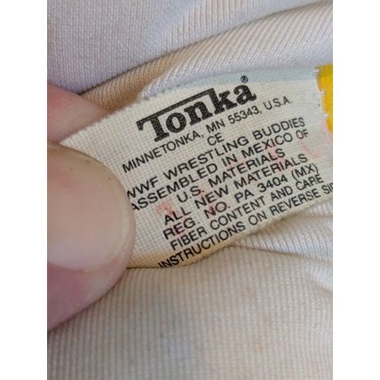 Vintage 1990 Hulk Rules Hogan Pillow Plush WWF Wrestling Buddies Tonka Cushion